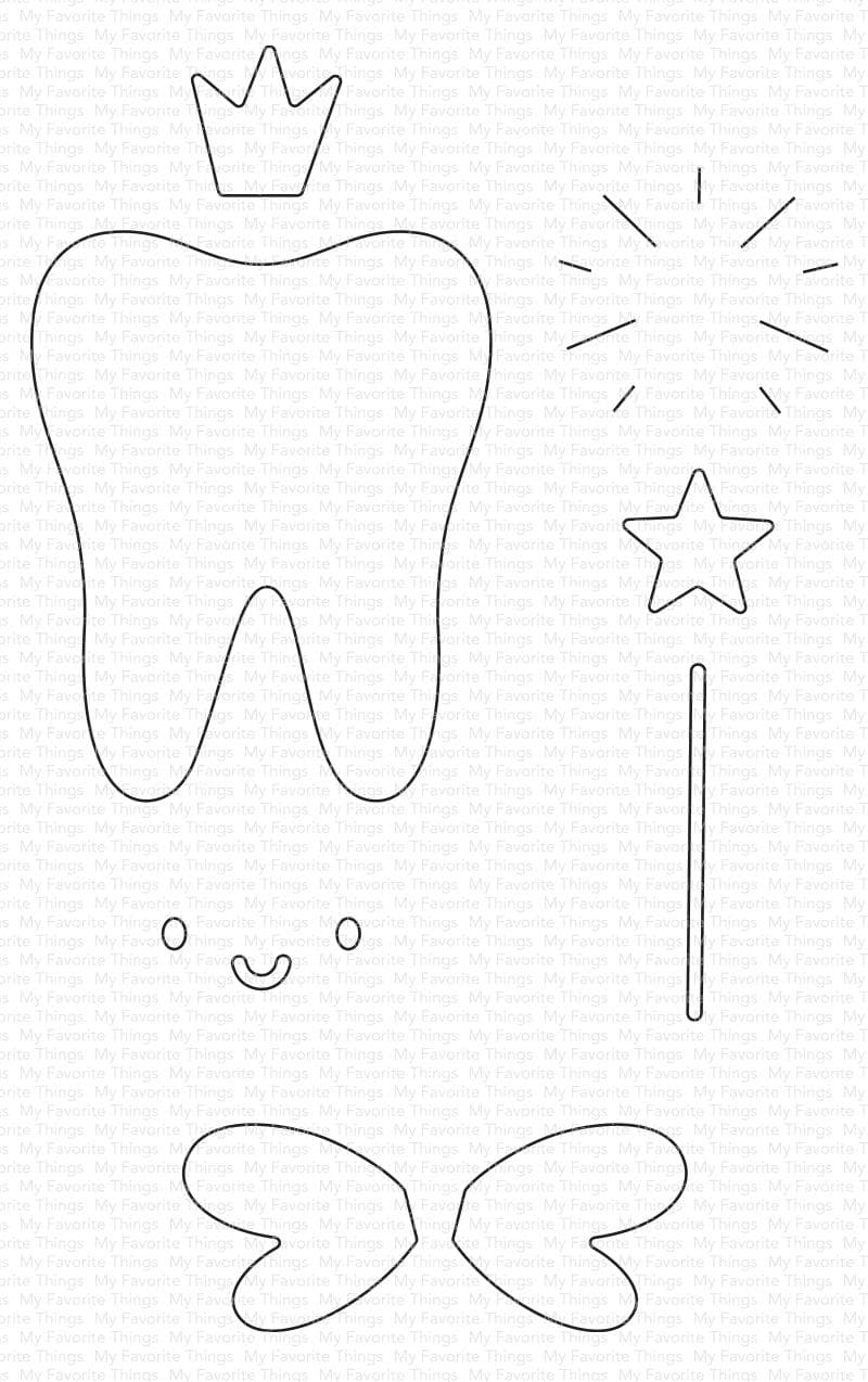 Tooth Fairy Die-namics – MFT Stamps for Free Printable Tooth Cut Out