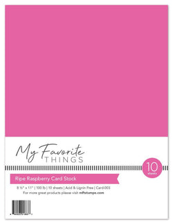 Ripe Raspberry Card Stock