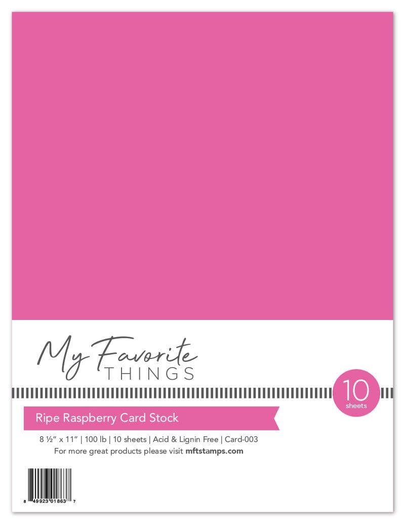 Ripe Raspberry Card Stock