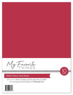 Wild Cherry Card Stock