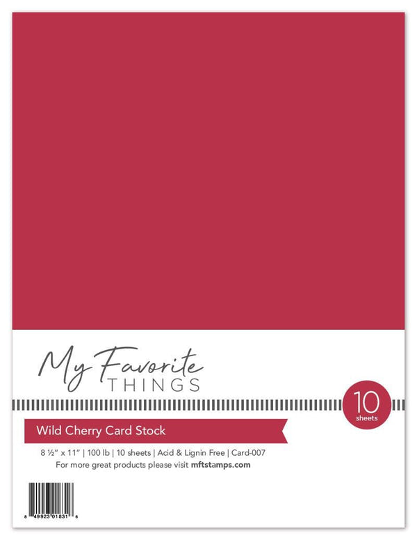 Wild Cherry Card Stock