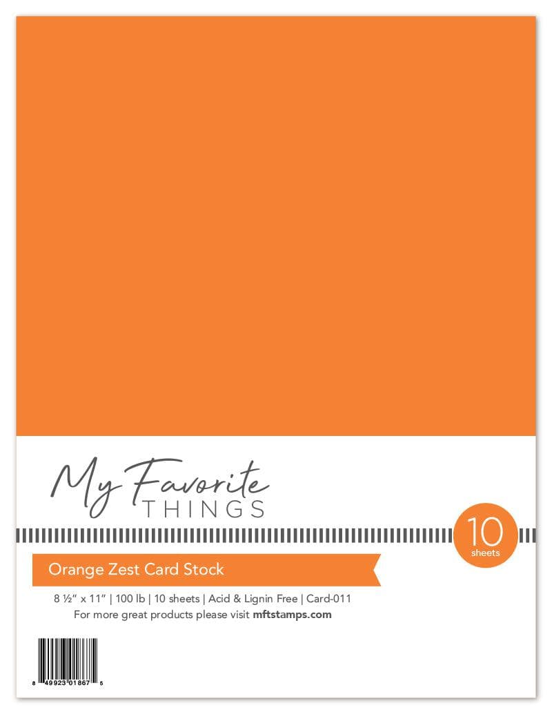 Orange Zest Card Stock