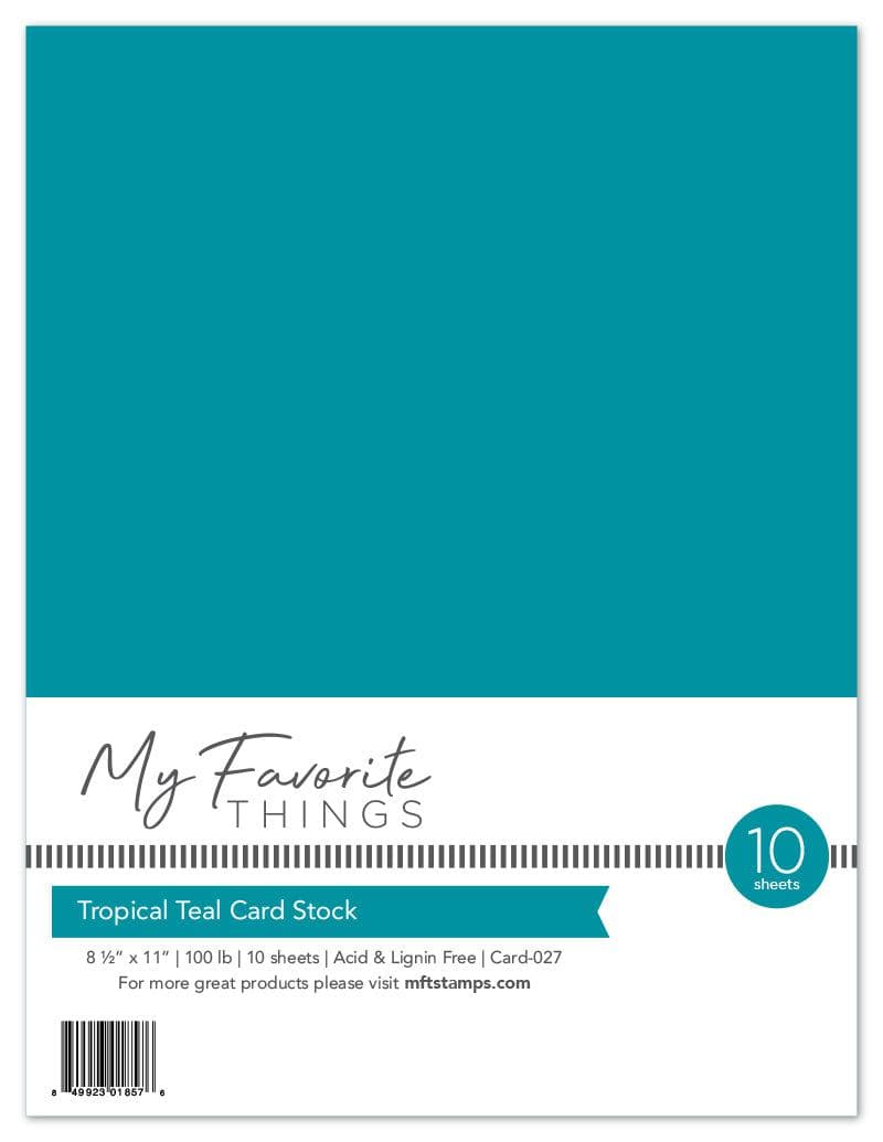 Tropical Teal Card Stock