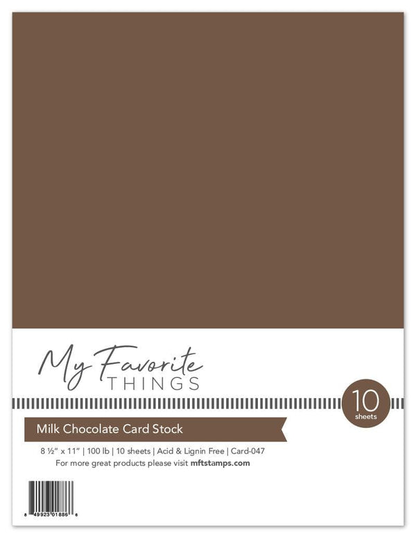 Milk Chocolate Card Stock