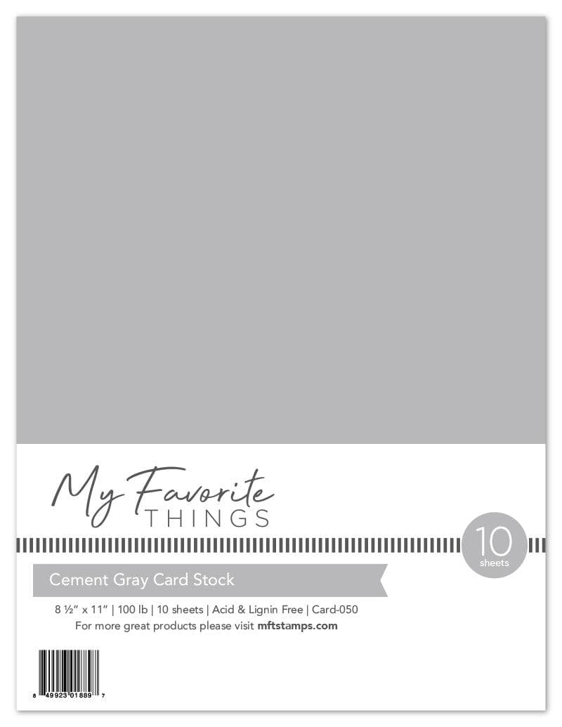 Cement Gray Card Stock