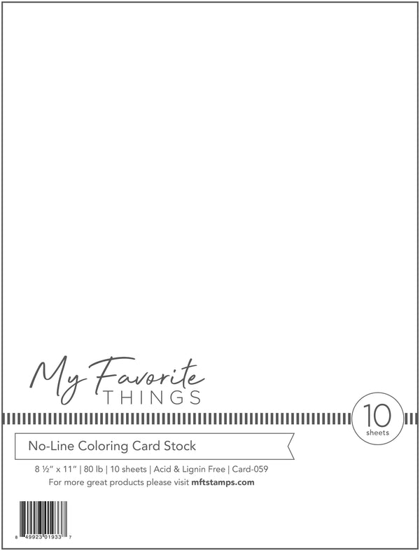 No-Line Coloring Card Stock