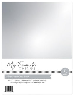 Silver Shine Card Stock