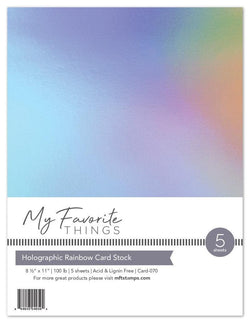 Holographic Rainbow Card Stock – MFT Stamps