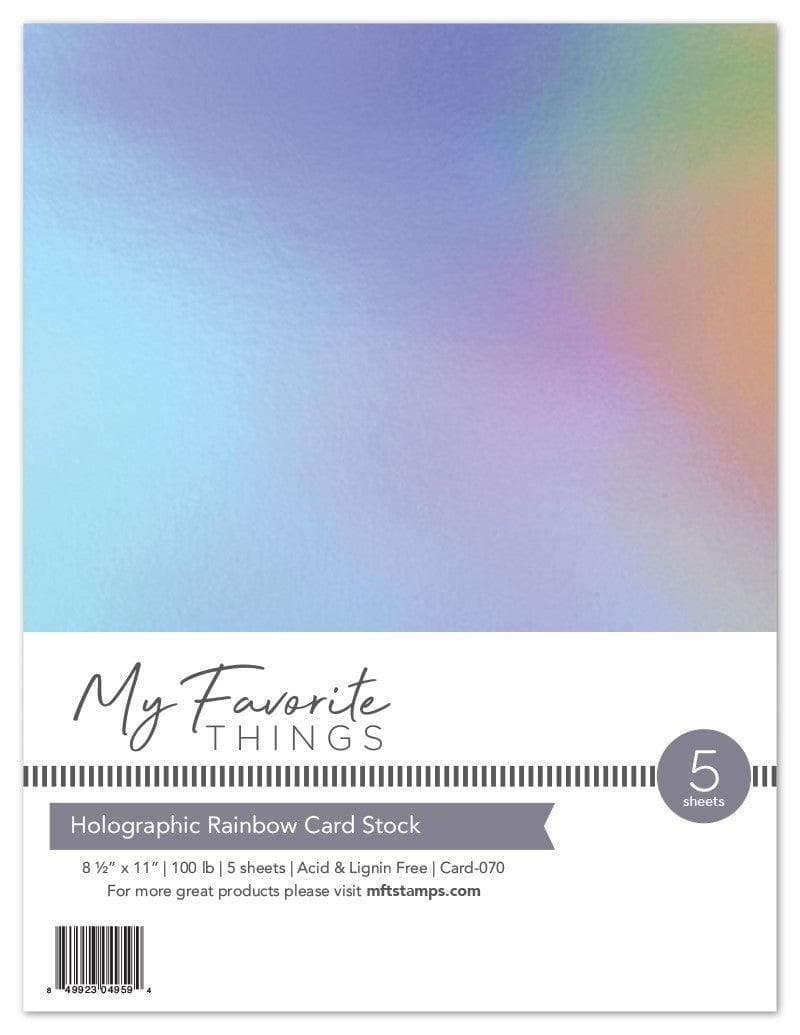 Holographic Rainbow Card Stock