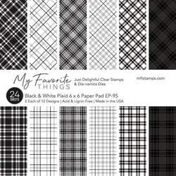 MSTN Black & White Plaid Paper Pad