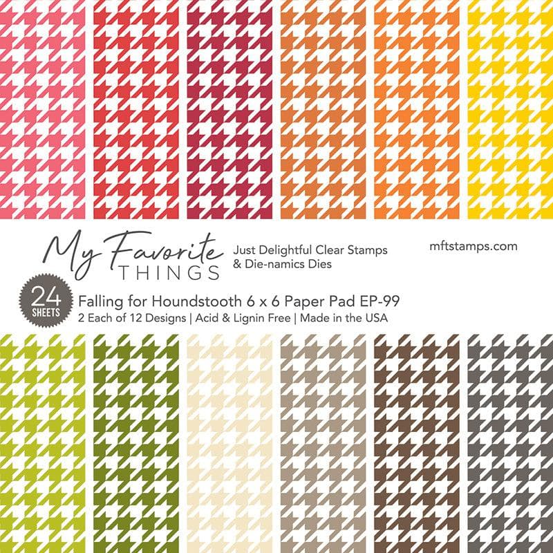 Falling for Houndstooth Paper Pad