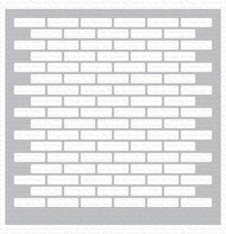 Small Brick Wall Stencil