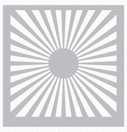 Radiating Rays Stencil