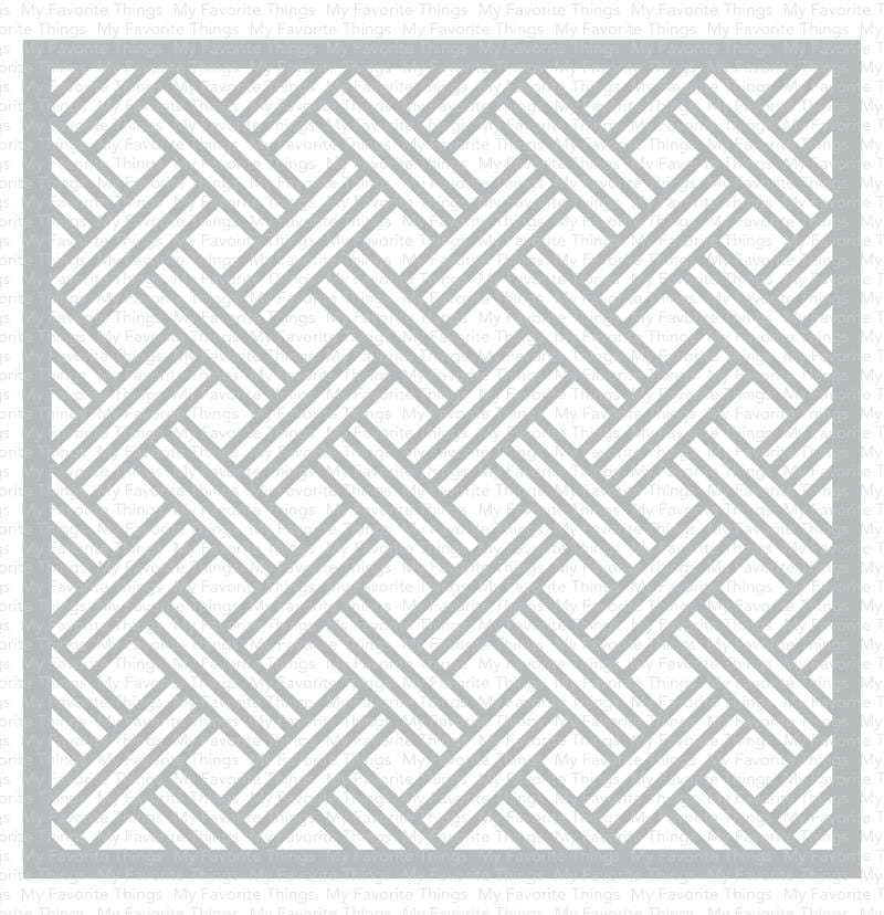 Basket Weave Stencil