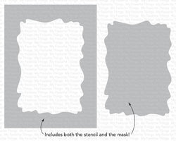 Watercolor Wash Rectangle Stencil