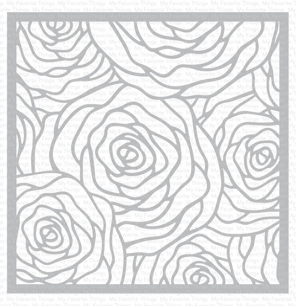 Roses All Around Stencil