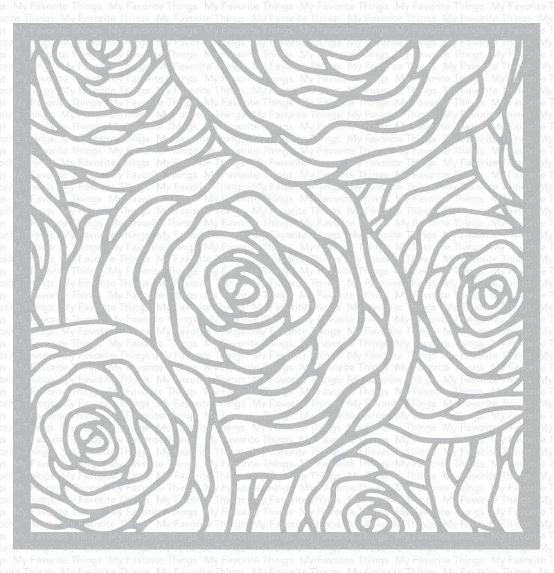 Roses All Around Stencil