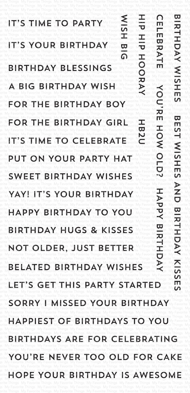Bitty Birthday Wishes