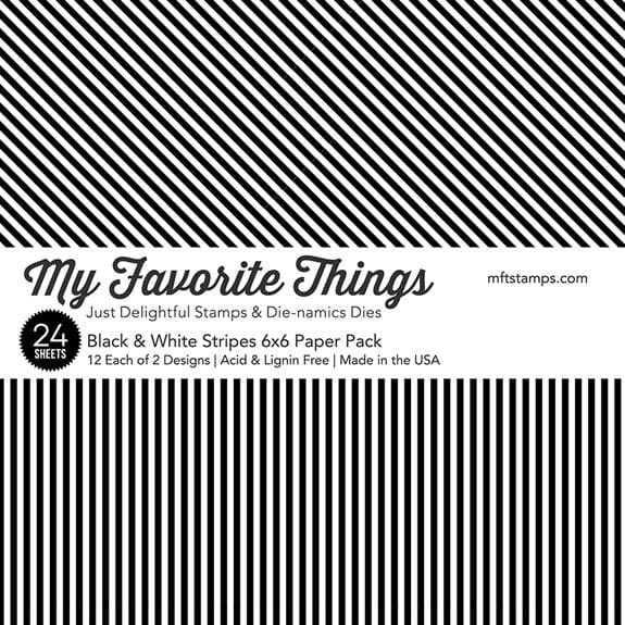 Black & White Stripes Paper Pad